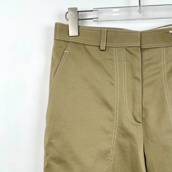 Thom Browne Camel Sack Trousers With Topstitching Fit 2 Size 38 100% Cotton Twil - Picture 3 of 8